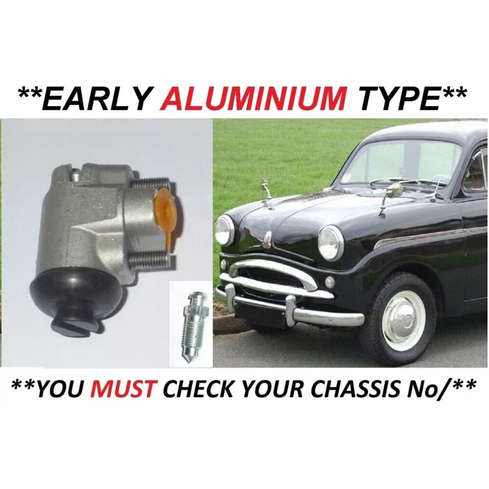 FRONT BRAKE WHEEL CYLINDER x1 (Standard 8 & 10) (** LEFT SIDE **) (**1953- 58 Only**)